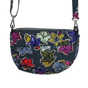 Vera Bradley Purse Signature Print Hadley Floral Crossbody Handbag